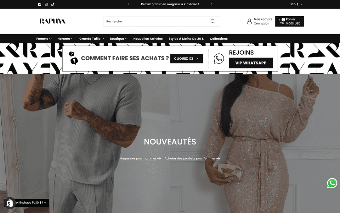 raphya site hero section